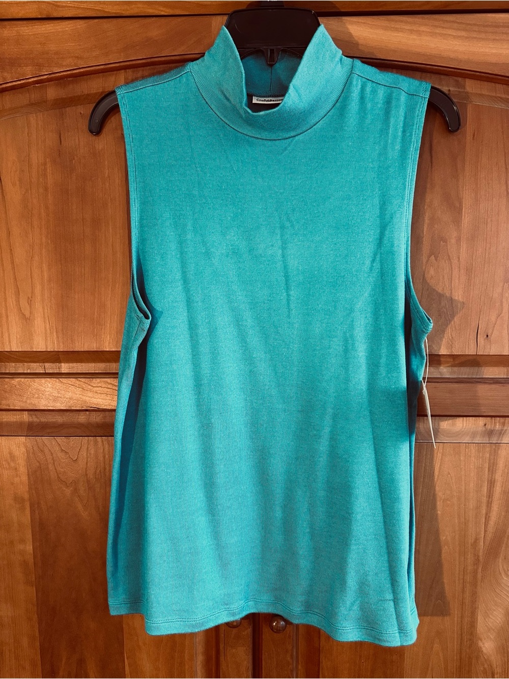 Croft & Barrow Teal Crewneck Women's Sleeveless Top, XL, NWT